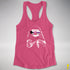 Pride Sloth Demisexual Pride Flag Sunglasses Women's Racerback Tank - Hot Pink