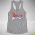 Believe Transgender Pride Jingle Bell Racerback Tank - Heather Grey