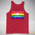 Gilbert Baker LGBTQ Pride Pirate Flag Premium Tank Top - Red