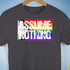 Assume Nothing LGBTQ Progress Pride Flag Premium Unisex T-Shirt - Dark Grey Heather