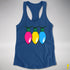 Pansexual Pride Christmas Lights Racerback Tank - Royal