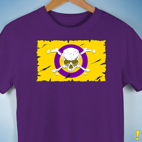Intersex Pride Pirate Flag Premium Unisex T-Shirt - Purple