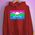 Polysexual Pride Pirate Flag Hoodie - Red