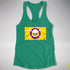 Intersex Pride Pirate Flag Racerback Tank - Kelly Green