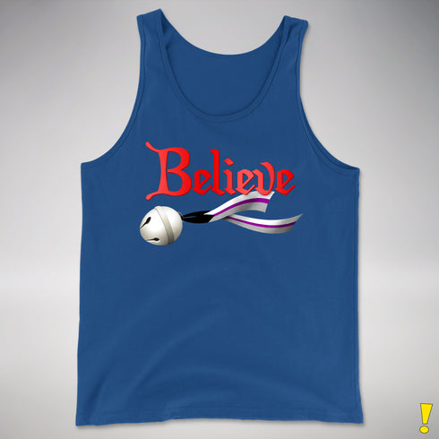 Believe Demisexual Pride Jingle Bell Premium Tank Top - Royal Blue