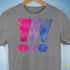 Bisexual Pride Exclamation Points Premium Unisex T-Shirt - Grey Heather