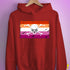 Lesbian Pride Pirate Flag Hoodie - Red