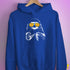 Pride Sloth Intersex Flag Sunglasses Hoodie - Royal Blue