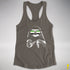 Pride Sloth Aromantic Flag Sunglasses Women's Racerback Tank - Dark Grey
