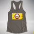 Intersex Pride Pirate Flag Racerback Tank - Dark Grey
