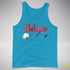 Believe Polysexual Pride Jingle Bell Premium Tank Top - Neon Blue