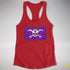 Lesbian Labrys Pride Pirate Flag Racerback Tank - Red