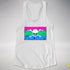 Polysexual Pride Pirate Flag Racerback Tank - White