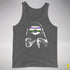 Pride Sloth Genderqueer Flag Sunglasses Premium Tank Top - Deep Heather
