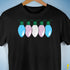 Transgender Pride Flag Christmas Lights Premium Unisex T-Shirt - Black