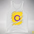 Intersex Pride Flag Ripped Reveal Premium Tank Top - White
