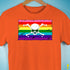Gilbert Baker LGBTQ Pride Pirate Flag Premium Unisex T-Shirt - Orange