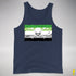 Aromantic Pride Pirate Flag Premium Tank Top - Navy