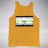 Agender Pride Pirate Flag Premium Tank Top - Gold