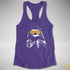 Pride Sloth Intersex Flag Sunglasses Women's Racerback Tank - Purple
