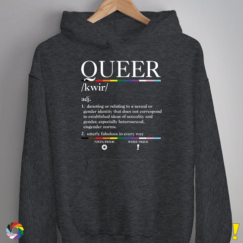 Queer Definition Hoodie - Dark Grey Heather