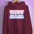 Assume Nothing Omnisexual Pride Flag Hoodie - Maroon