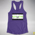 Agender Pride Pirate Flag Racerback Tank - Purple