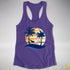 Demisexual Pride Hammock Summer Beach Sunset Racerback Tank - Purple