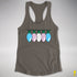 Transgender Pride Flag Christmas Lights Racerback Tank - Dark Grey