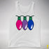 Bisexual Pride Christmas Lights Premium Tank Top - White