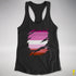 Pink Lesbian Ripped Reveal Racerback Tank - Black