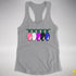 Genderfluid Pride Christmas Lights Racerback Tank - Heather Grey