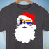 Santa’s LGBTQ Progress Pride Flag Shades Premium Unisex T-Shirt - Dark Grey Heather