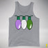Genderqueer Pride Christmas Lights Premium Tank Top - Grey Heather
