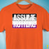 Assume Nothing Asexual Pride Flag Premium Unisex T-Shirt - Orange