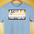 Assume Nothing Bear Pride Flag Premium Unisex T-Shirt - Baby Blue