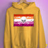 Lesbian Pride Pirate Flag Hoodie - Mustard