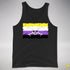 Nonbinary Pride Pirate Flag Premium Tank Top - Black