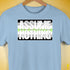 Assume Nothing Agender Pride Flag Premium Unisex T-Shirt - Baby Blue