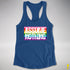 Assume Nothing Gilbert Baker Original LGBTQ Gay Pride Flag Racerback - Royal