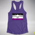 Asexual Pride Pirate Flag Racerback Tank - Purple
