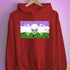 Genderqueer Pride Pirate Flag Hoodie - Red