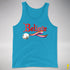Believe Lesbian Pride Jingle Bell Premium Tank Top - Neon Blue