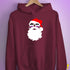 Santa Claus Asexual Pride Flag Sunglasses Hoodie - Maroon