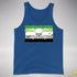 Aromantic Pride Pirate Flag Premium Tank Top - Royal Blue