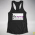 Assume Nothing Demisexual Pride Flag Racerback Tank - Black