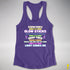 Stupid People Are Like Glow Sticks Women's Racerback Tank - Purple