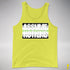 Assume Nothing Agender Pride Flag Premium Tank Top - Neon Yellow