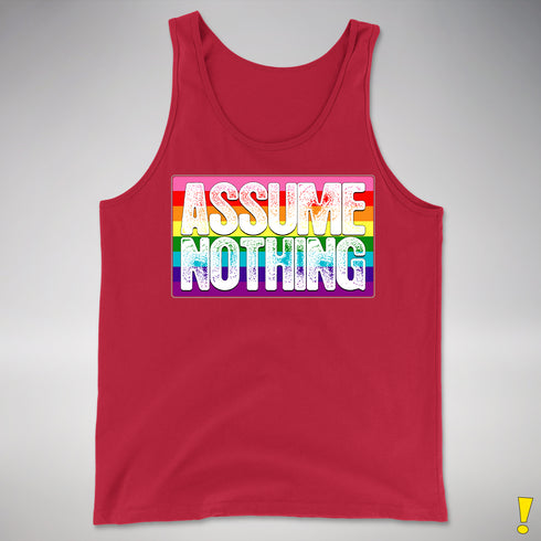 Assume Nothing Gilbert Baker Original LGBTQ Gay Pride Flag Premium - Red