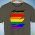 Philly LGBTQ Gay Pride Flag Ripped Reveal Premium Unisex T-Shirt - Army